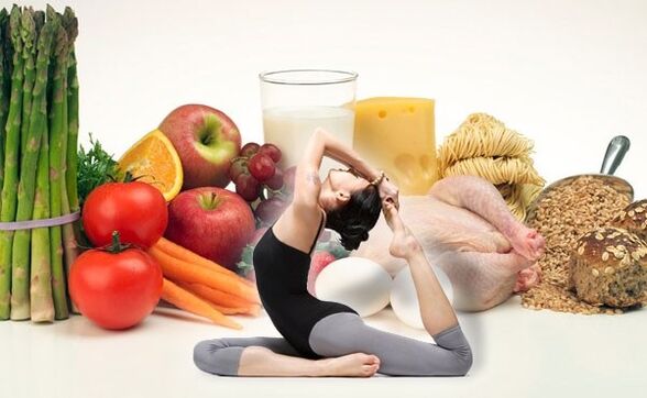 joga i żywność odchudzająca