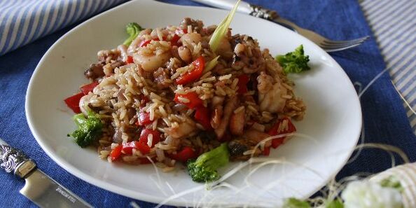ryż z warzywami na dietę dukańską